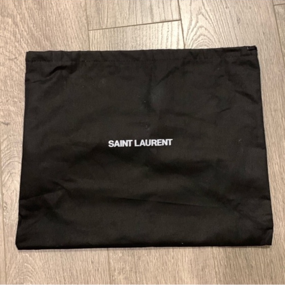 Authentic New Saint Laurent Black Dust Bag sz 14/11.5